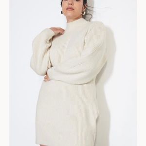 Mock Turtleneck Dress